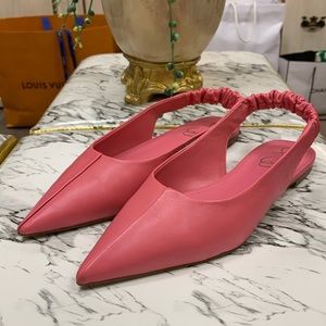Sam Edelman Whitney Pink  Slingback Pointed Toe Flats Size 8.5 M